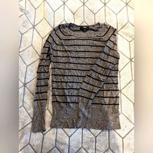 Grey and black striped sweater